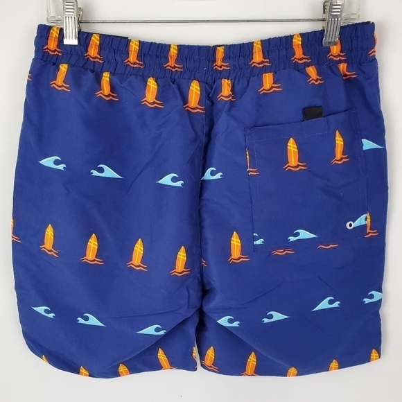 360 Surf Mens Beach Short Navy w/ Surfboards and Waves Recycled Poly Choose Size - Picture 4 of 8